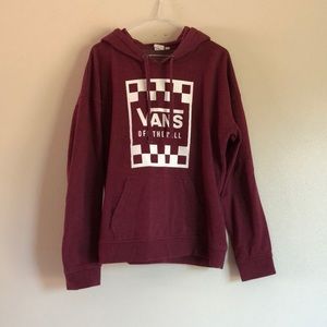Vans Maroon Hooded Sweatshirt